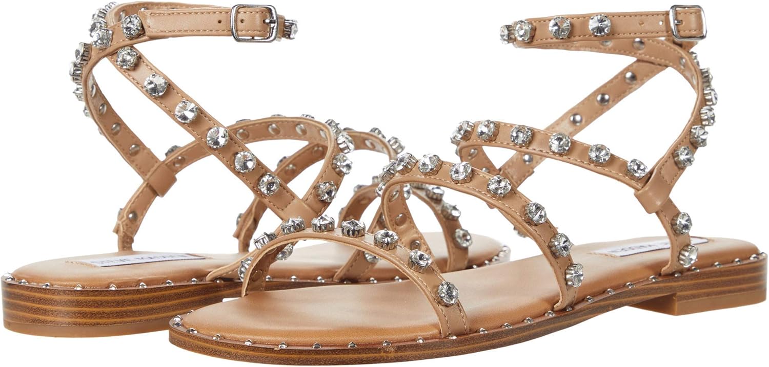 Steve Madden Women's TravelR Flat Sandal, Tan, 8 UK Amazon.co.uk