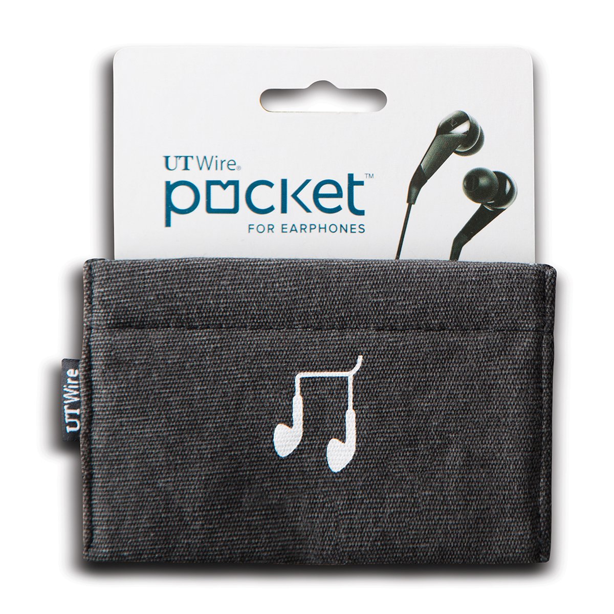 UT Wire UTWPK01BK Pocket Earphone Case Pouch, Black Amazon.co.uk