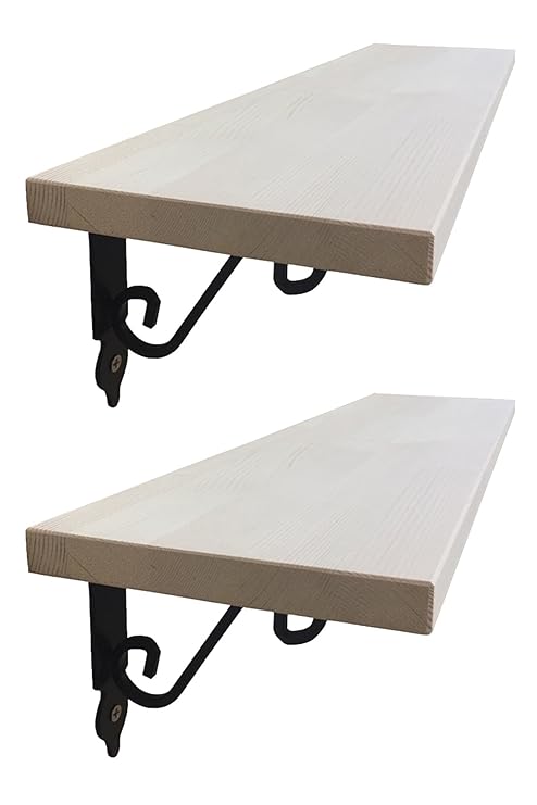 Amazon Co Jp 日常の空間をお洒落に可愛く 飾り棚 壁掛け アイアン