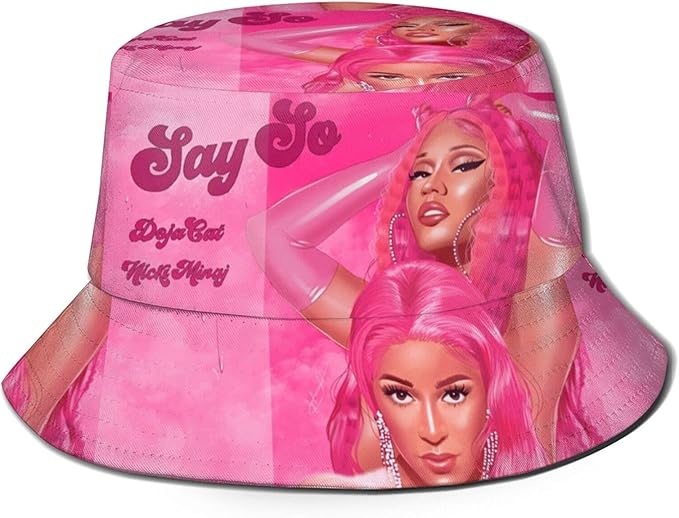 Doja cat Bucket Hat Sun Hat Breathable Boonie Hat Unisex Black at