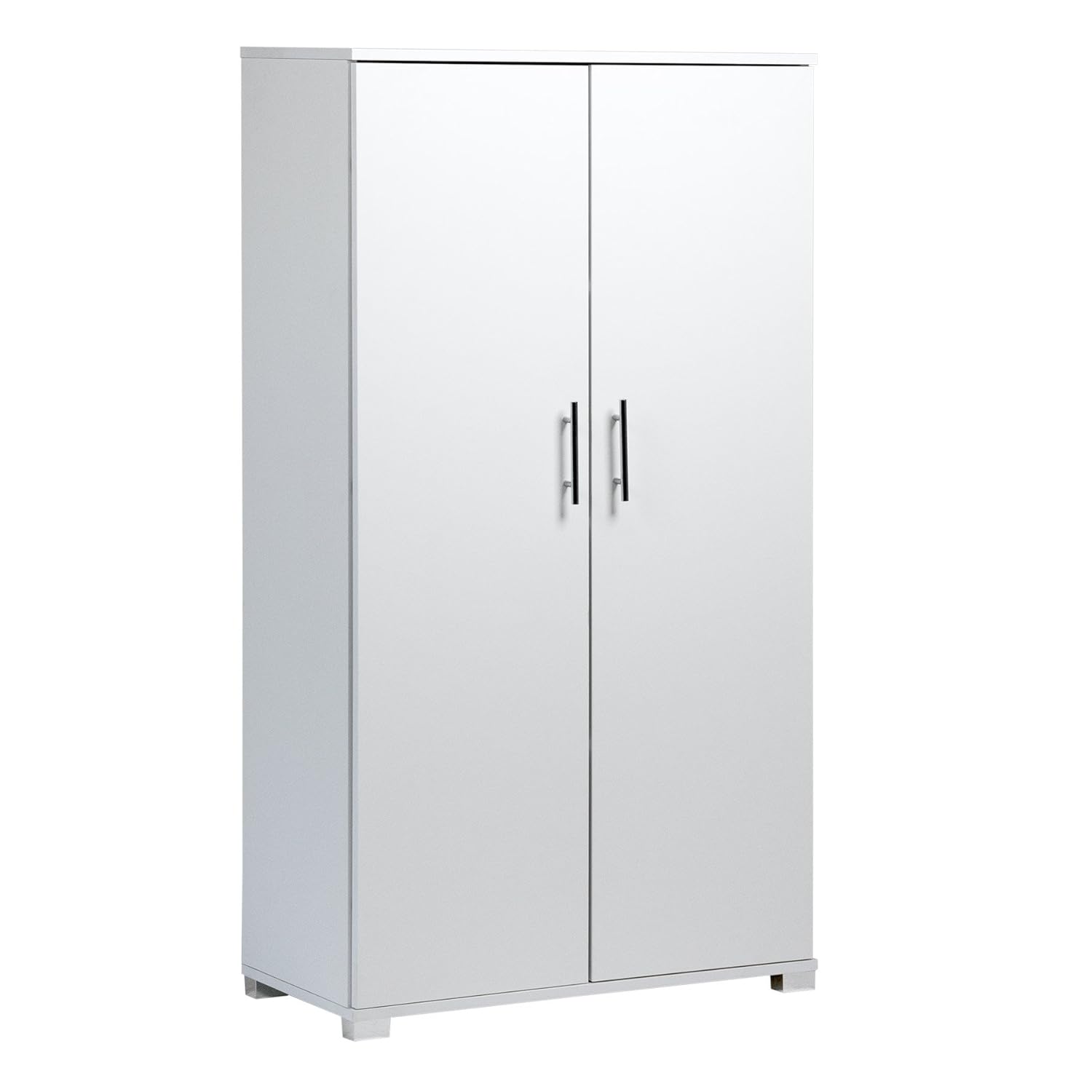 White Office Storage Cupboard 2 Door LockingBookcase 140cm Tall Amazon