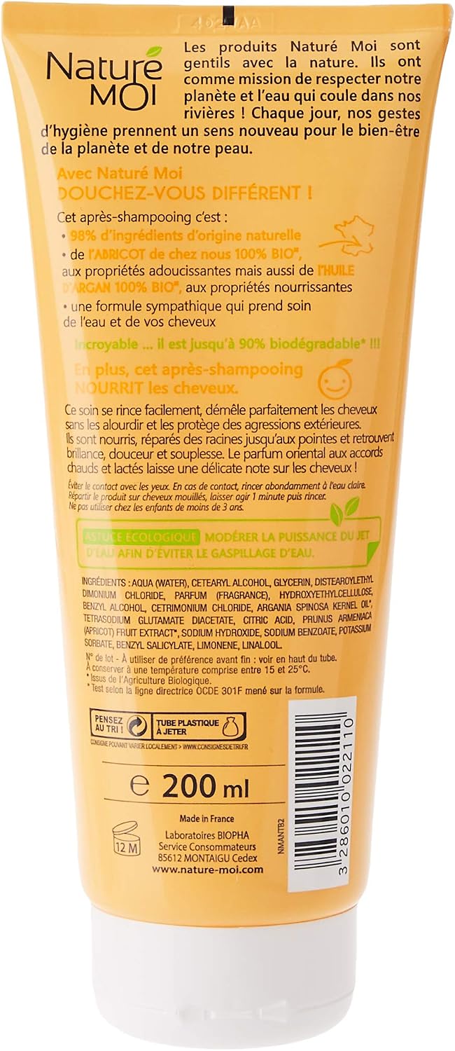 Naturé Moi, Nourishing Conditioner, with Roussillon Apricot and Organic Argan Oil - Image 3