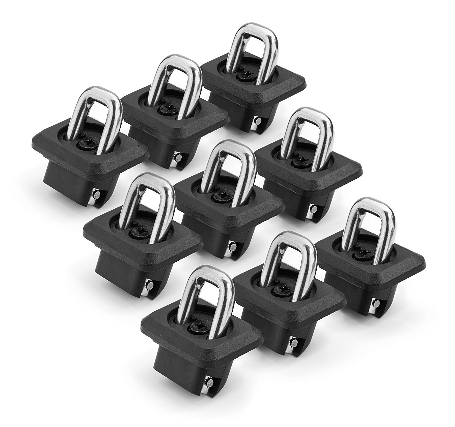 Bull Ring Bullet Inner Bed Retractable TieDown Anchors (9 Pack