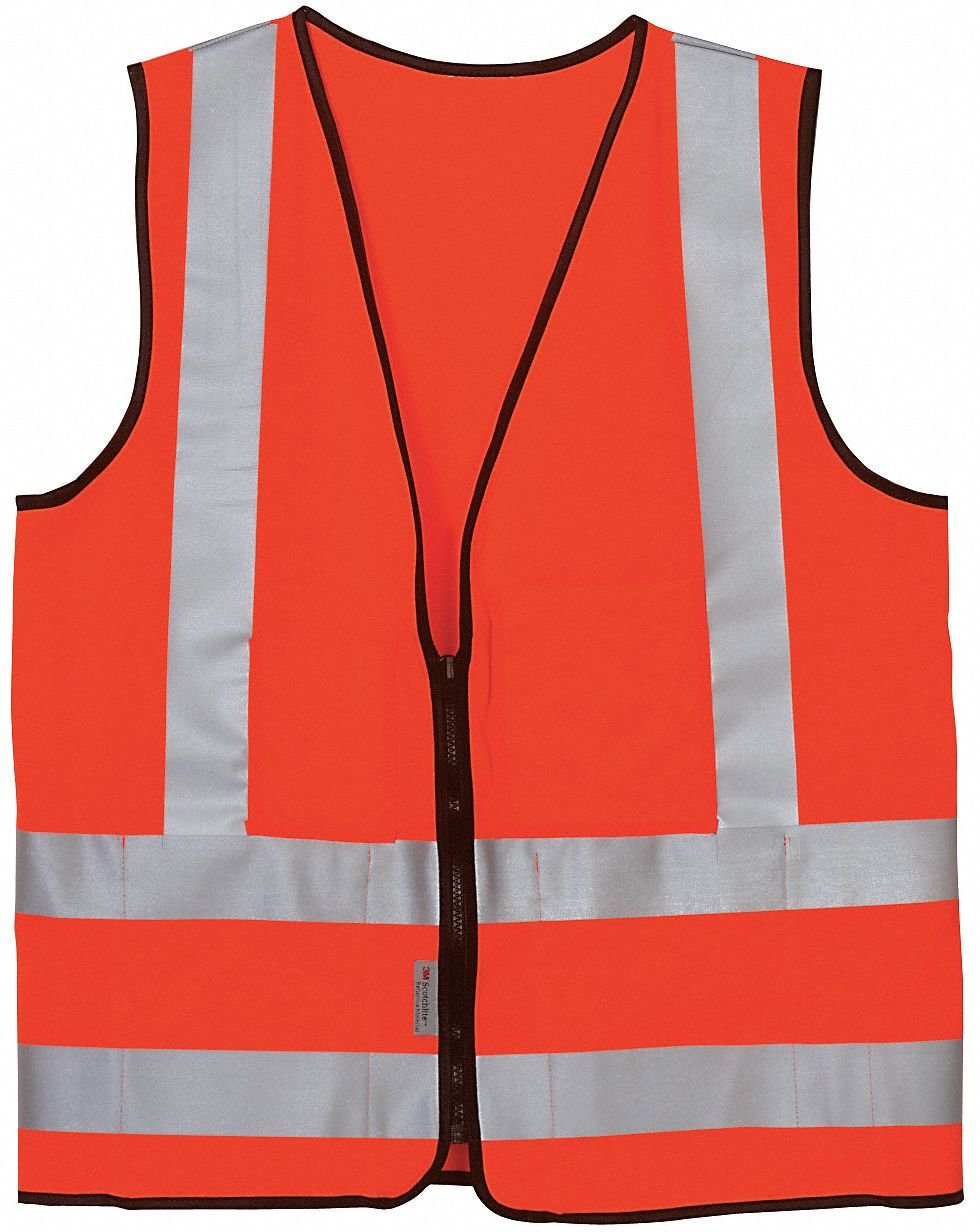 High Visibility Vest, Class 2, S, Orange Safety Vests