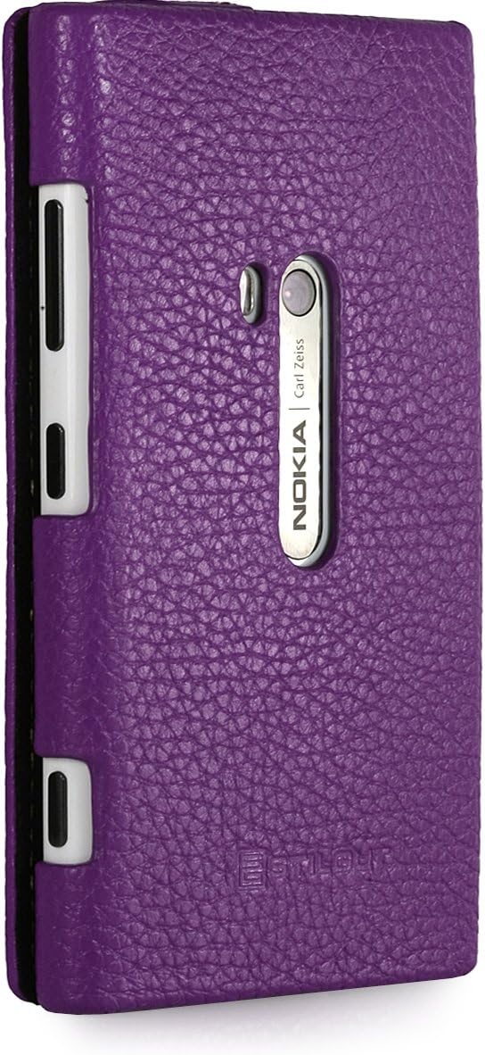 StilGut UltraSlim, Genuine Leather Case for Nokia Lumia 920, Purple - Image 5