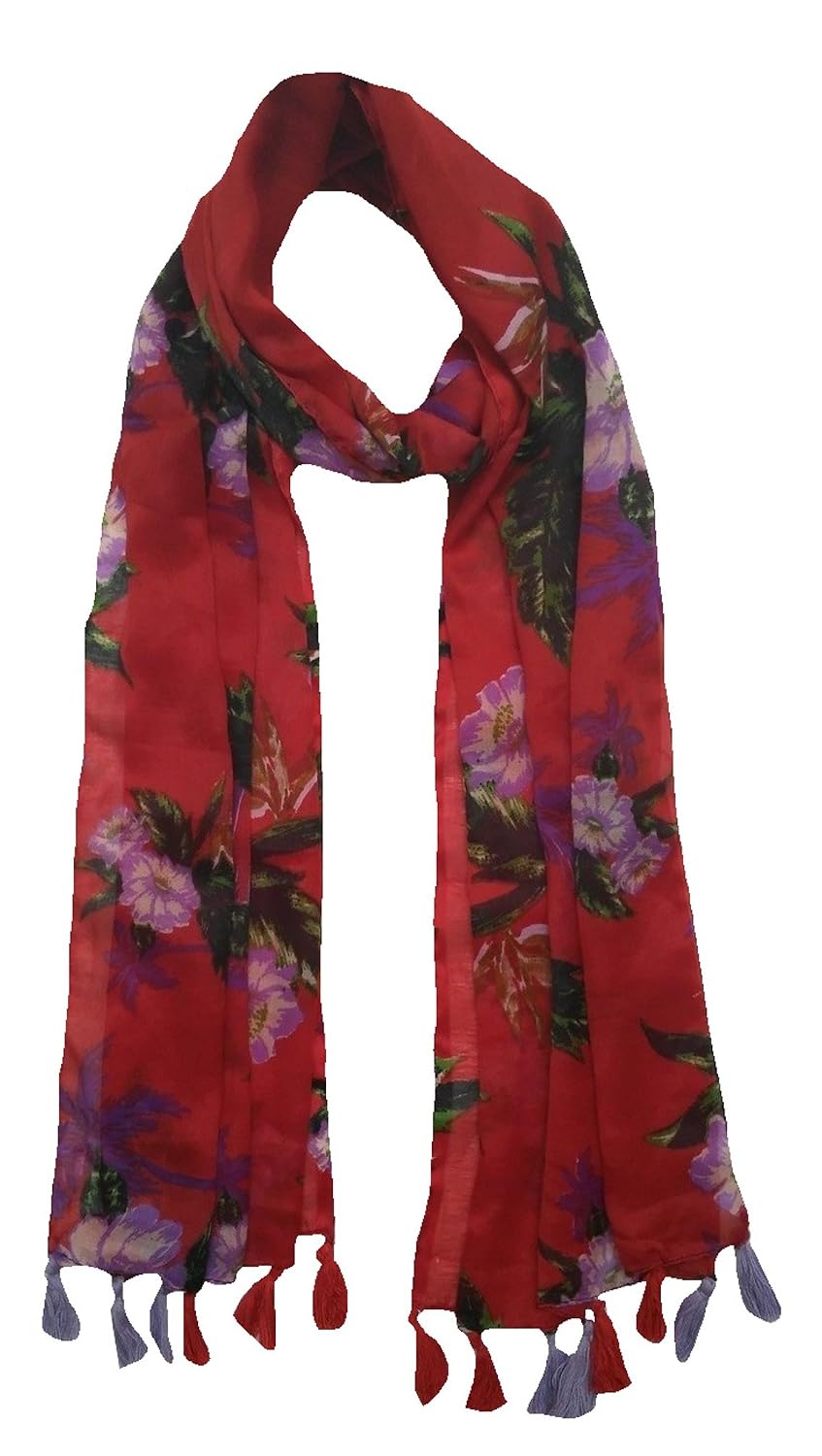 printed poly cotton scarf and stoles for women (combo of six stoles)