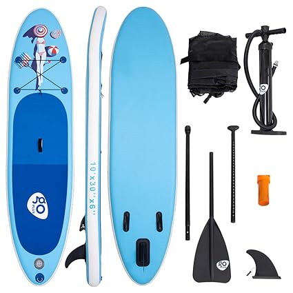 COSTWAY Sup-Board Paddelboard Surfboard Paddelbrett Stand Up Board Set 305 x 76 x 15cm aufblasbar