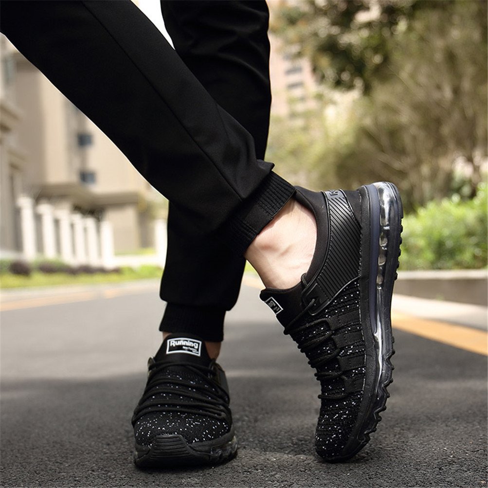 TORISKY Zapatillas de Deportes Zapatos Deportivos Running Zapatillas para Hombre Rojo Blanco Gris Azul (8073-Black43)