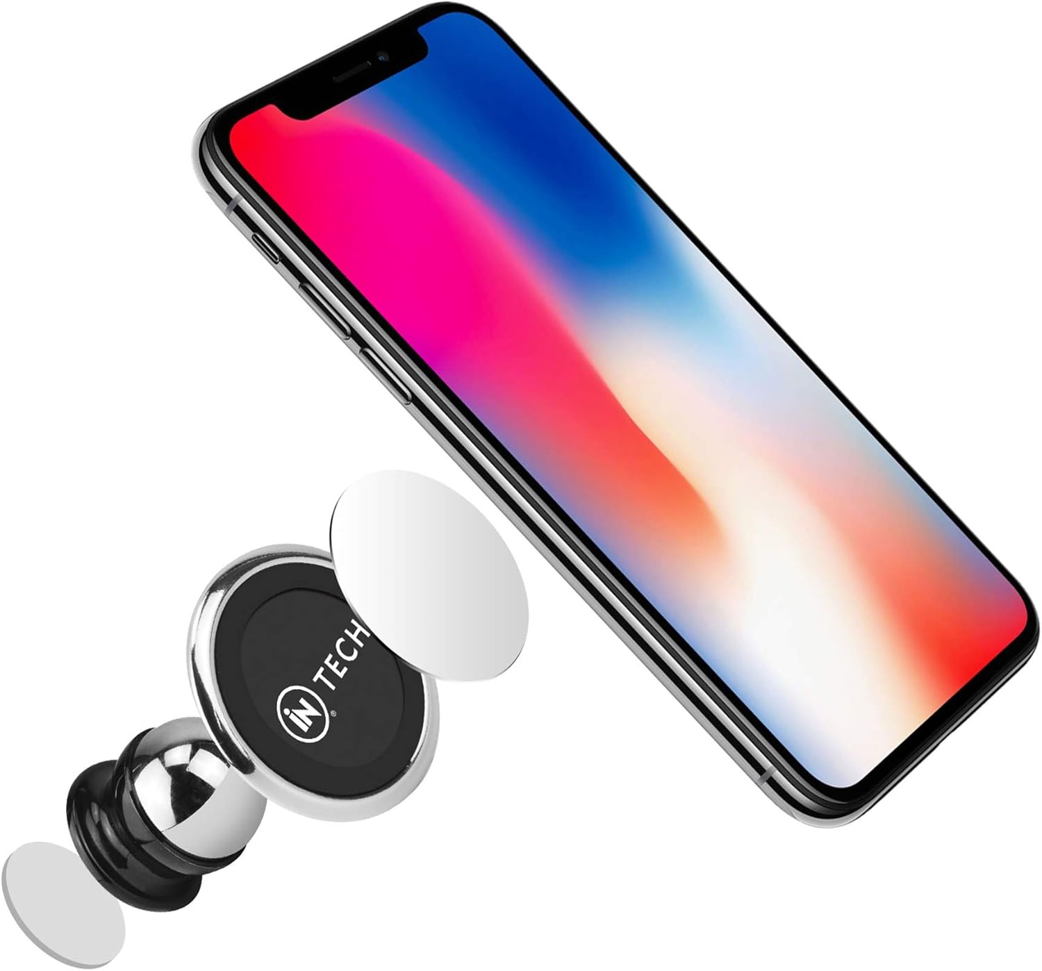 iN TECH Universal Magnetic Phone Mount, Car Cradle - Image 4