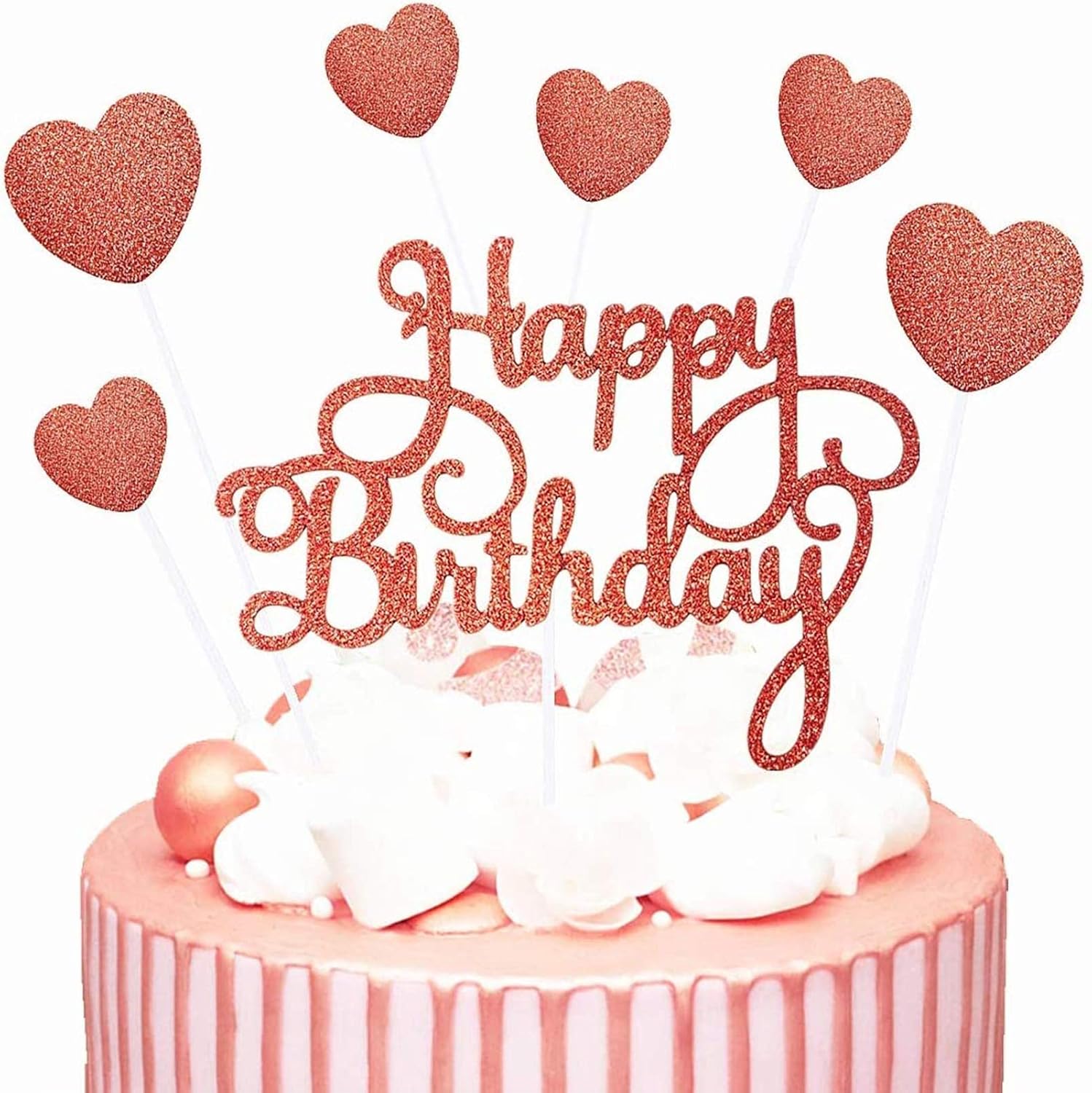 Coeurs Gateau Topper Pour Theme Or Rose Anniversaire Fete Decor 14 Pieces Happy Birthday Gateau Toppers Rose Or Joyeux Anniversaire Cake Cupcake Topper Cuisine Et Maison Figurines Pour Gateaux Vayasinfotech Com