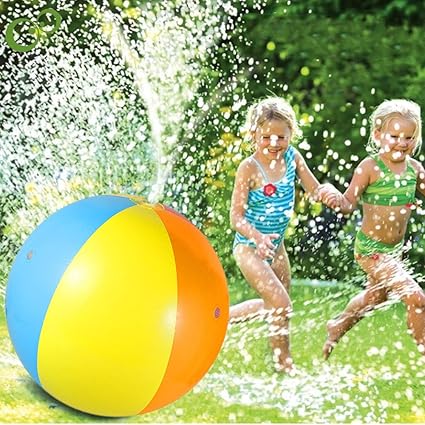 Amazon Co Jp Clevercare Jp 水遊び おもちゃ 噴水 噴水ボール 直径75cm インフレータブル 噴水おもちゃ 水遊びグッズ 子供用 親子遊び 夏の日 夏休み 芝生遊び 庭 プール ビーチ お誕生日 プレゼント おもちゃ