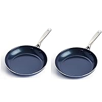 Blue Diamond Cookware Ceramic Nonstick Frying Pan, 10" (2 Pack)