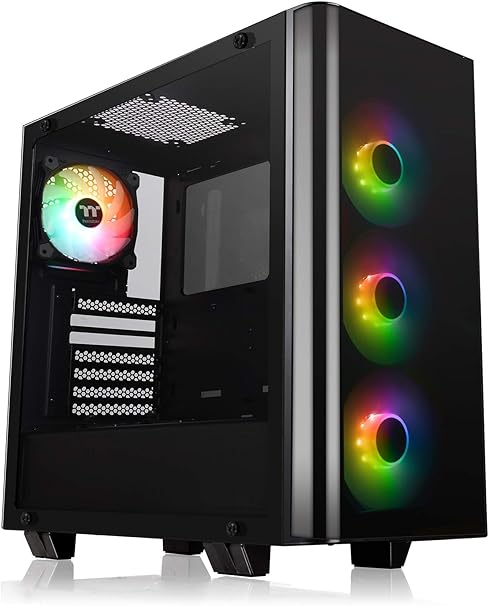 Thermaltake View 21 TG - Caja RGB de PC, color negro: Amazon.es: Informática