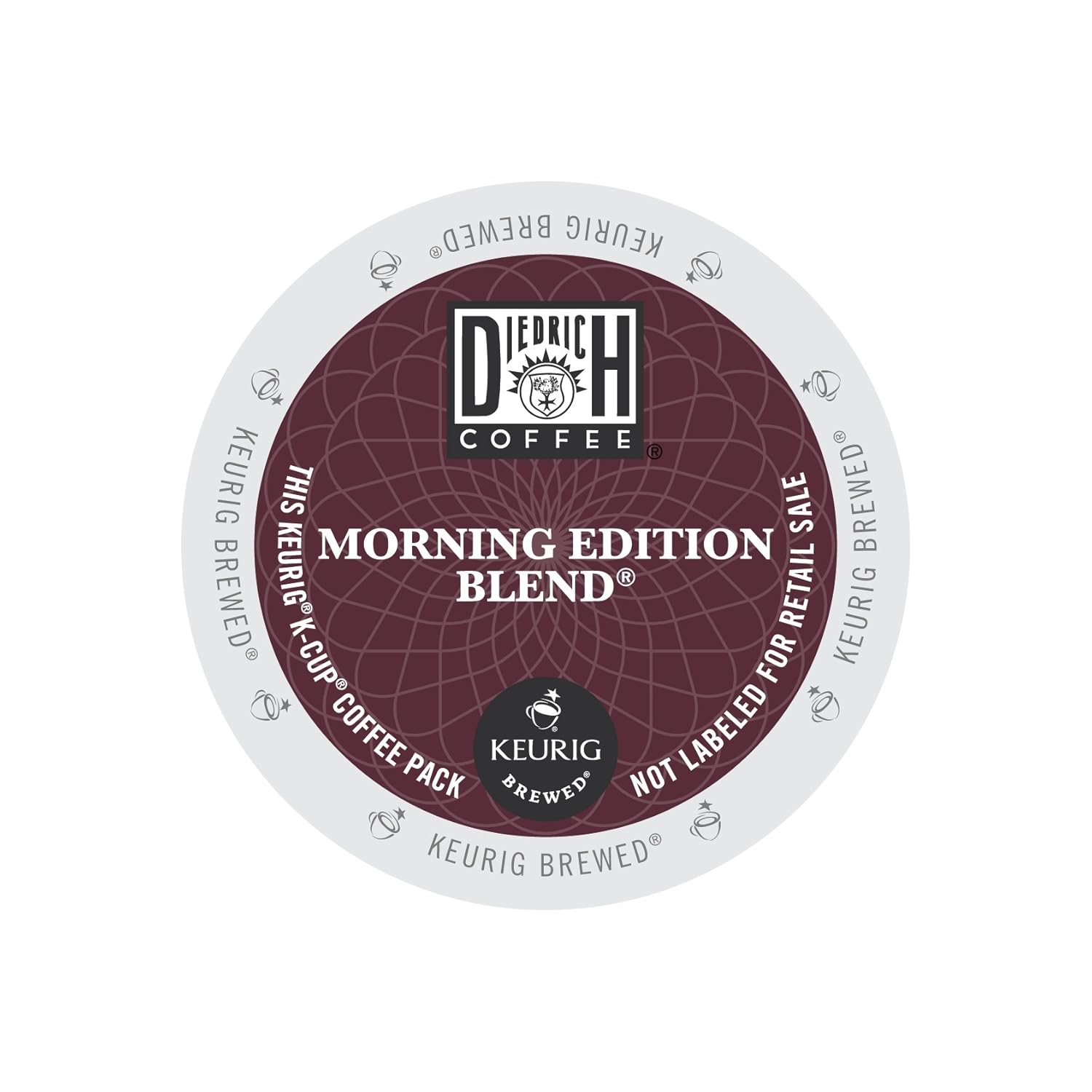 Diedrich, Morning Edition Blend, Single-Serve Keurig K-Cup Pods, Medium Roast Coffee, 96 Count (4 Boxes of 24 Pods)