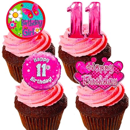 Made4You Decoración Comestible para Tarta de 11 cumpleaños, diseño ...