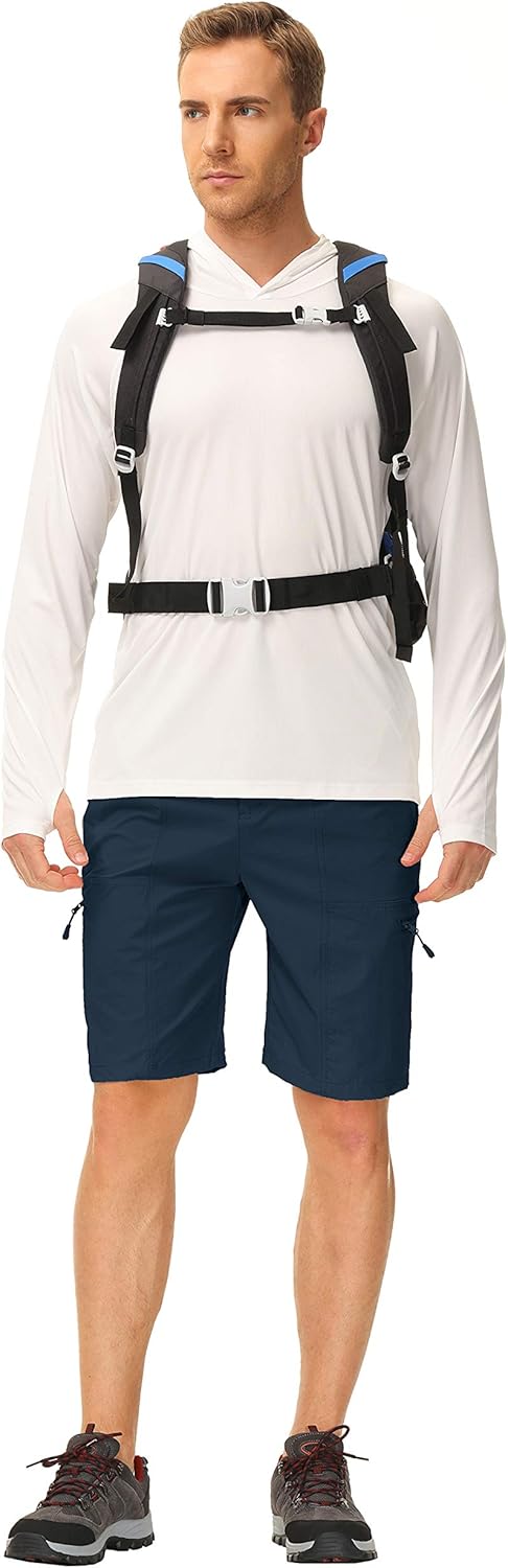 Libin Men's Outdoor Hiking Shorts Lightweight Quick Dry Stretch Cargo Shorts Travel Fishing Golf Tactical Shorts: Clothing