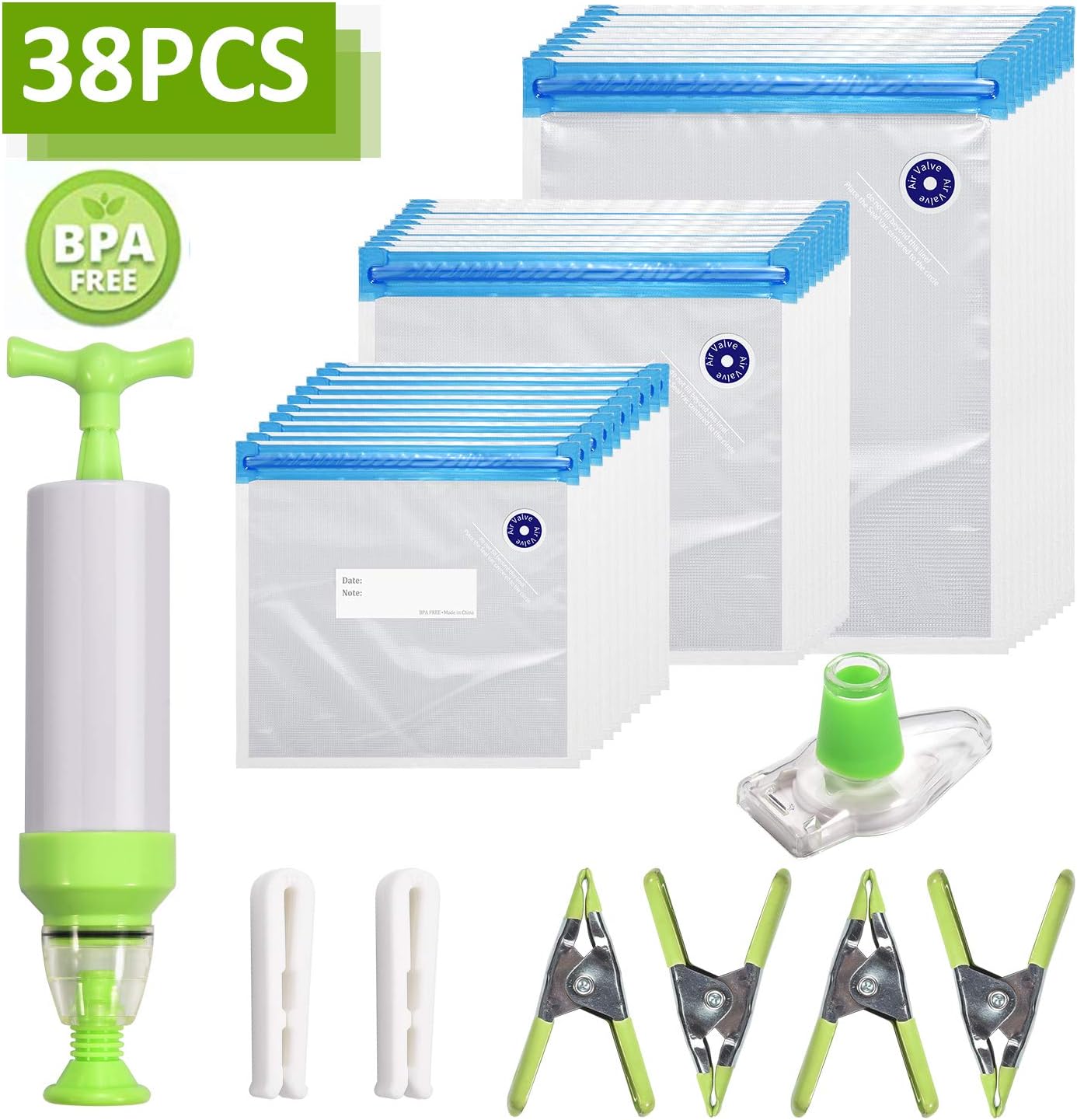 Sac sous vide alimentaire réutilisable, Kit de Sac Sous Vide Alimentaire avec Pompe Manuelle Sac sous vide alimentaire réutilisable, Kit de Sac Sous Vide Alimentaire avec Pompe Manuelle