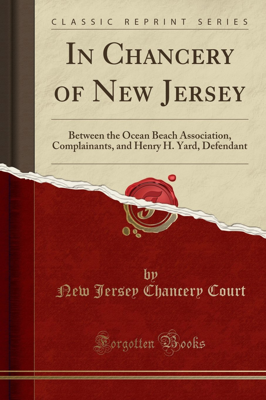 In Chancery Of New Jersey Between The Ocean Beach