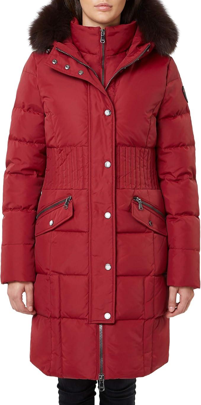 Pajar Women's Down Coat Parka Annie (Red) (S) Amazon.ca Clothing