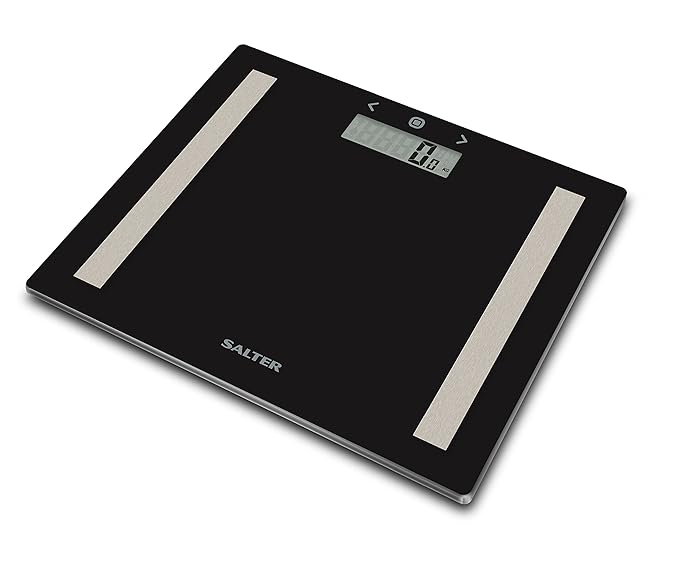 Salter Compact Body Analyser Bathroom Scales, Measure Weight BMI Body
