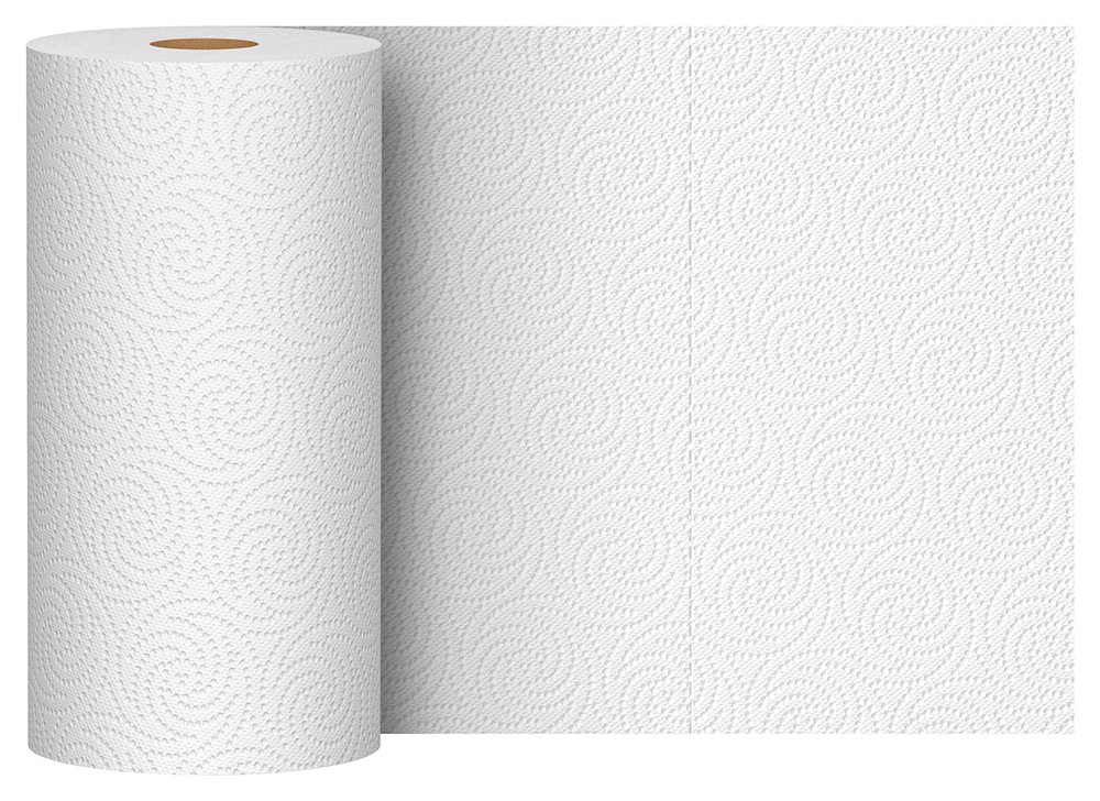 Solimo Basic Flex-Sheets Paper Towels, 24 Value Rolls, White, 102 Sheets per Roll