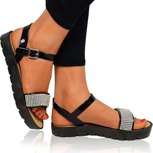 straight platform sandals