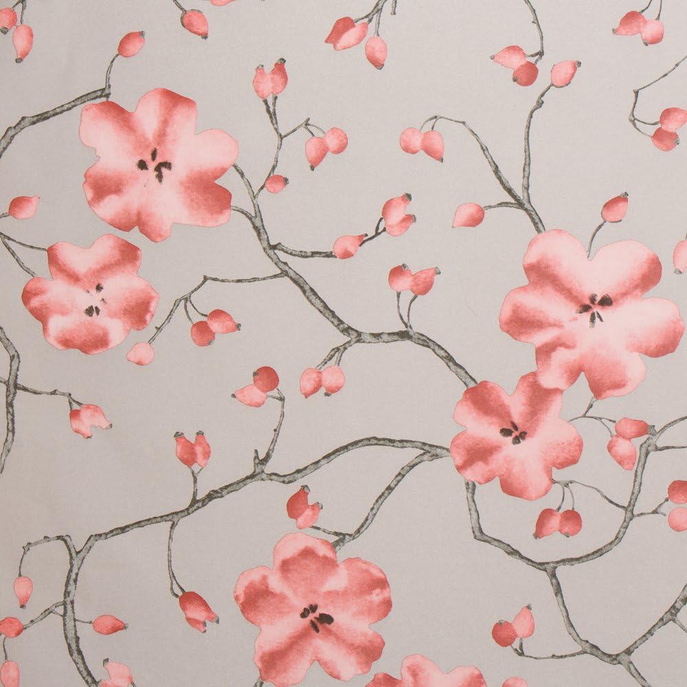 Blooming Blossom Ash Gray Floral Wallpaper for Wall - Double Roll - Romosa Wallcoverings LL7502