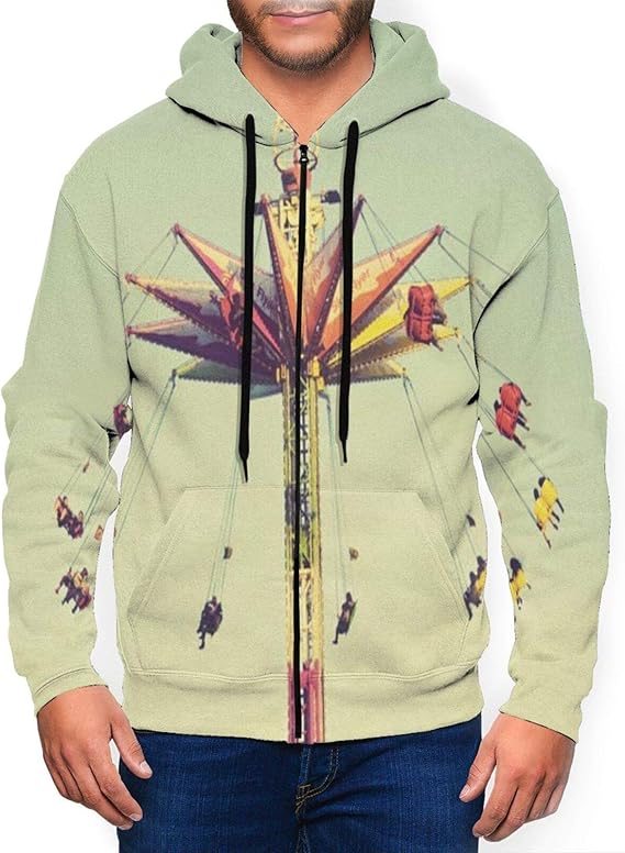 Amazon Co Jp ハッピーパーク パーカー メンズ トレーナーパーカー おしゃれ ジッパー フーディ スウェットパーカー 長袖 フード付き ポケット付き プルオーバー カジュアル ライト パーカー 服 ファッション小物