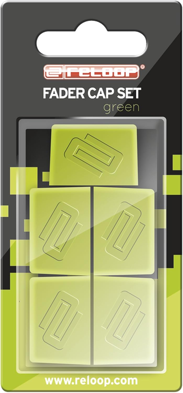 Reloop Fader Cap Set replacement fader caps for DJ mixer (Green