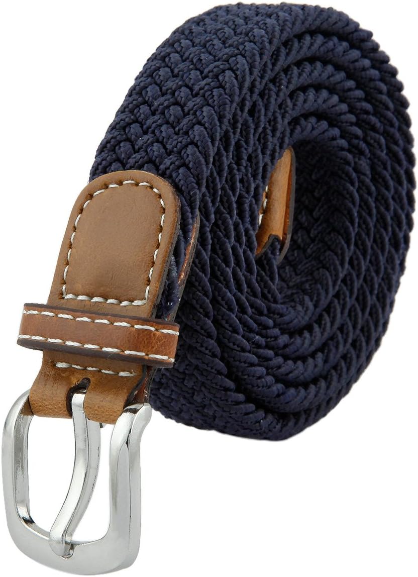 Women's Belt Braided Elastic Fabric Stretch Elasticated Belts