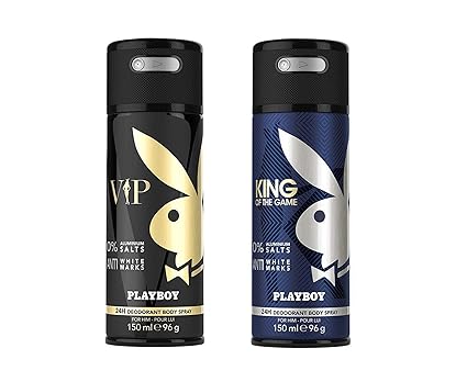 Playboy VIP + King Deo Combo Set - Pack of 2 Mens
