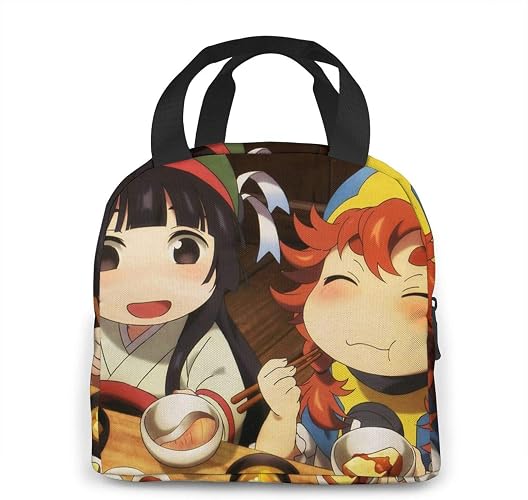 Amazon Co Jp ハクメイとミコチ 弁当バッグ かわいい トートバック 断熱ランチバッグ 軽量 高級 食品収納 弁当袋 ピクニックバッグ 保冷保温バッグ 通校 旅行 子供用 シューズ バッグ