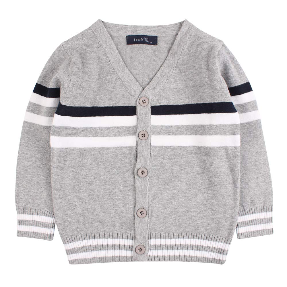 grey baby boy cardigan