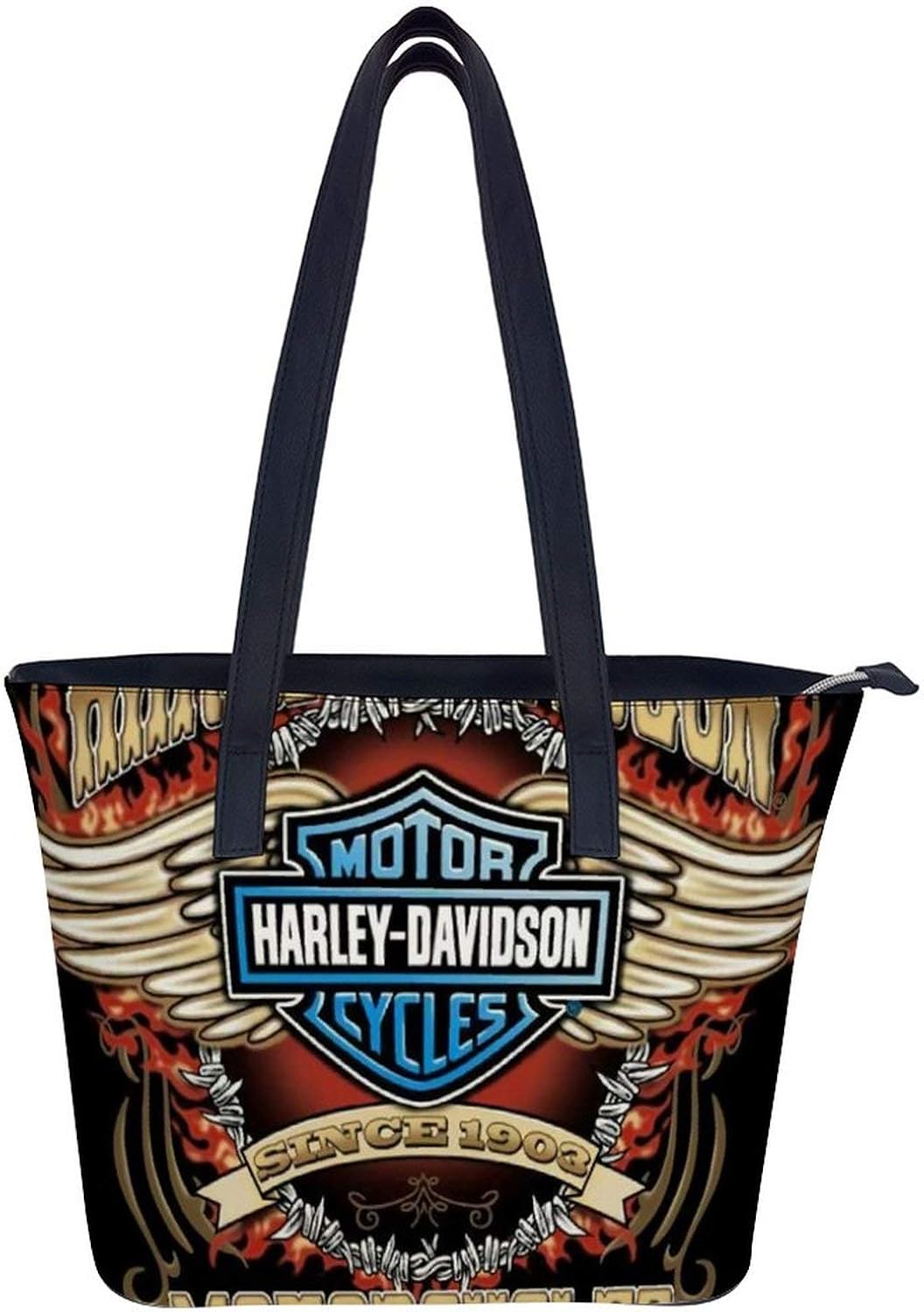Harley Davidson Women Handbags Ladies Printing Leather Messenger Bag