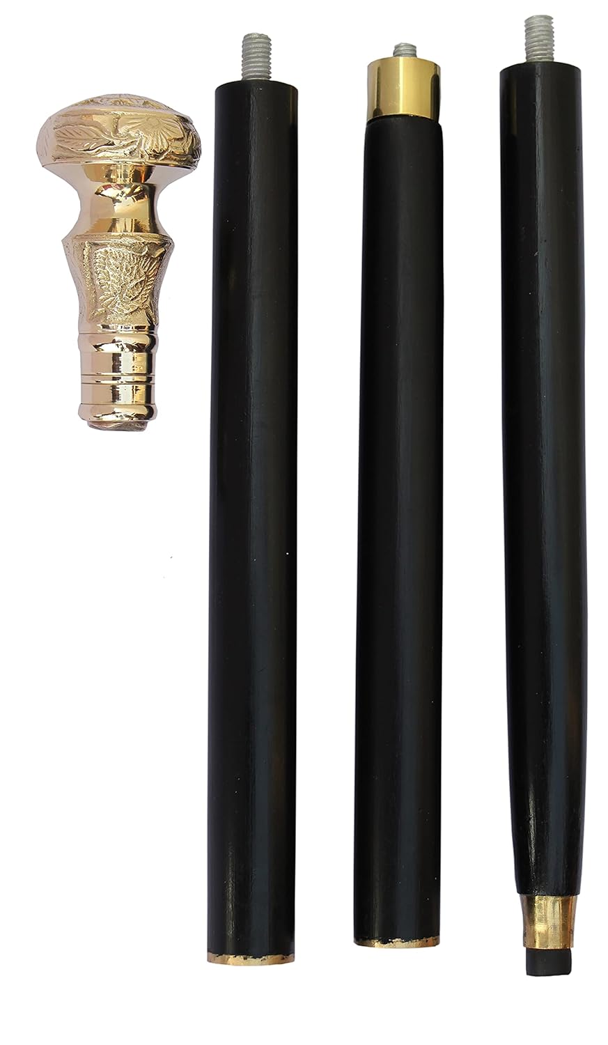 STARK EXPORT HOUSE Brass Wooden Sticks with Handle Brass Sticks Amazon