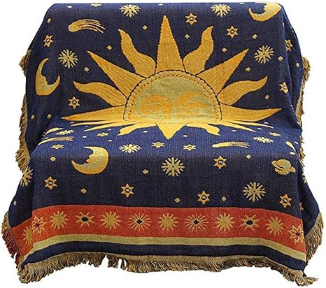 Lievevt Manta Decorativa multifunción, Estilo Bohemio, diseño de