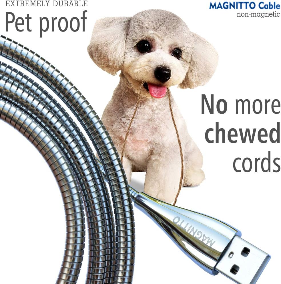 Stainless iPhone cable vs chainsaw