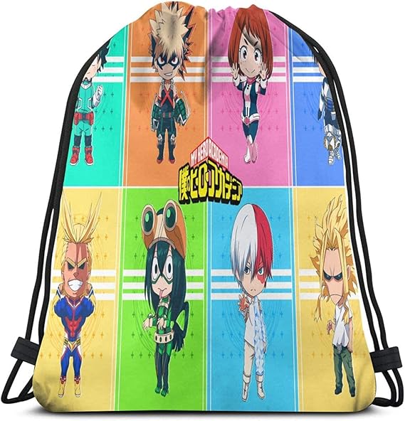 Amazon Co Jp 僕のヒーローアカデミア ナップサック ジムサック プールバック 巾着バッグ 巾着袋 体操着入れ 収納バッグ 部活 おしゃれ アニメ キャラクター 男の子 女の子 男女兼用 グッズ 雑貨 大容量 防水 服 ファッション小物