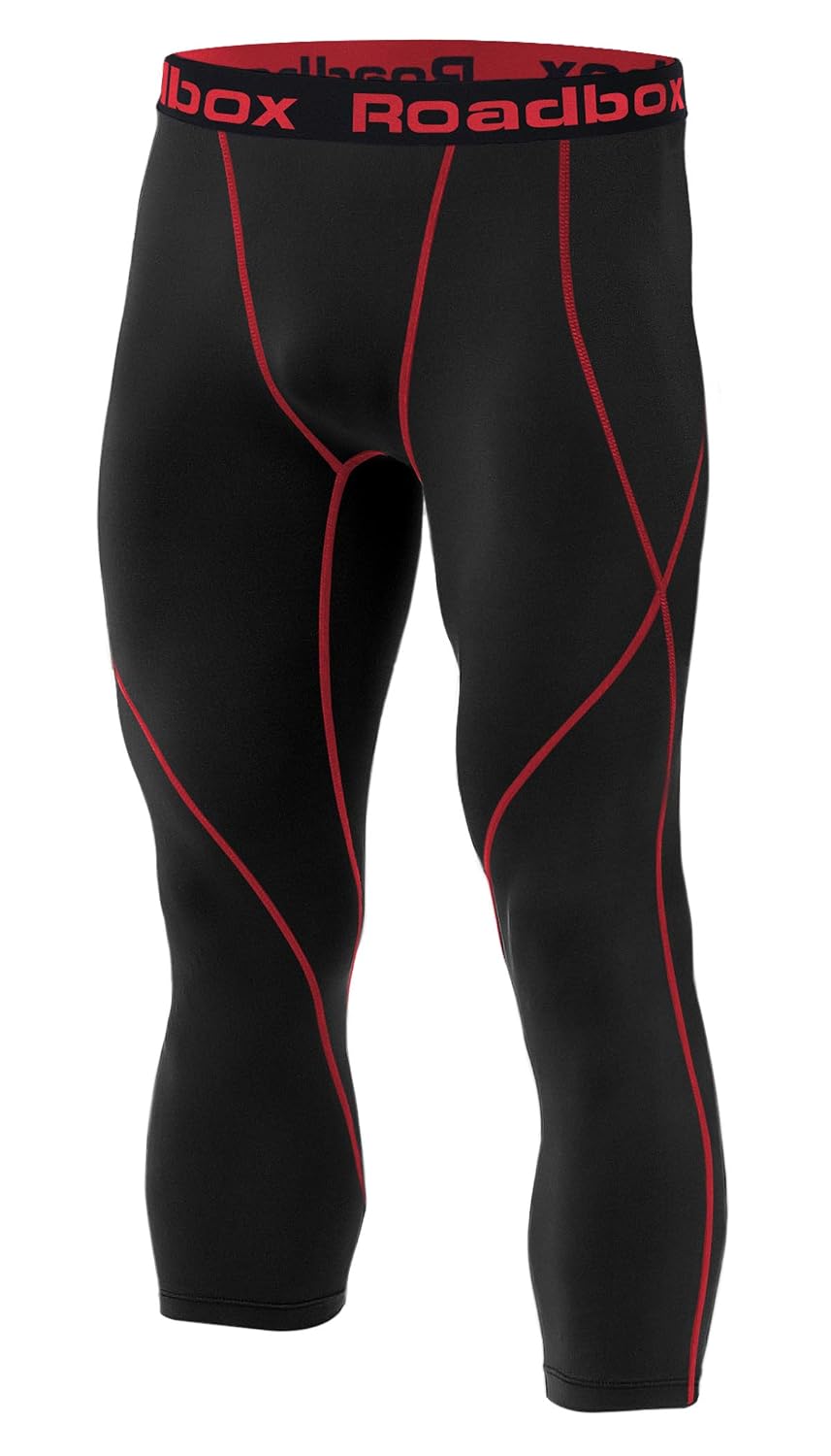 Roadbox Mens Compression Pants 3/4 