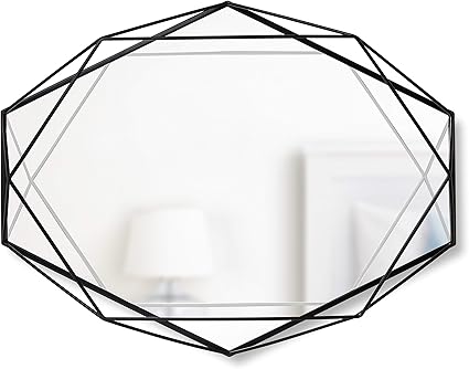 Umbra Prisma Decorative Wall Mirror Modern Geometric Shaped Oval