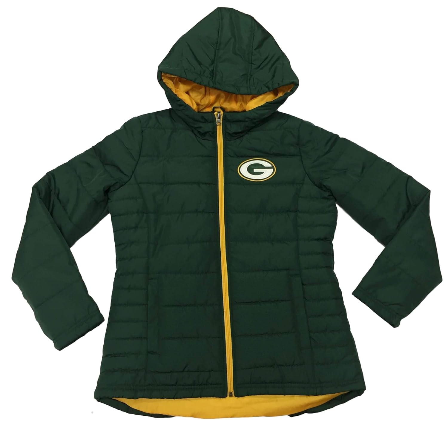 Buy Green Bay Packers Women's Poly Filled Hooded Jacket (Medium 8/10) at Amazon.in