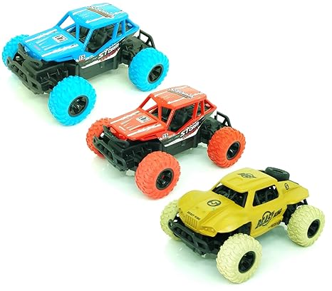 Vivir Mini 1.36 Scale Metal Die Cast Pull Back Function Car Set Toys for Kids (Pack of 3-B)