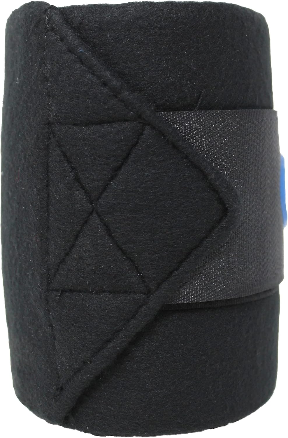 CHALLENGER Horse Tack Grooming Leg Set of 4 Fleece Polo Wrap Black Equine Care Rodeo 95R13: Sports & Outdoors