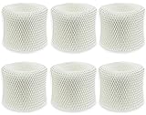 BIHARNT WF2 Humidifier Wicking Filters Compatible with Vicks & Kaz 3020,V3100,V3500,V3600,V3800,V3900,ECM-250i,ECM-500 and WA-8D (6 Pack)