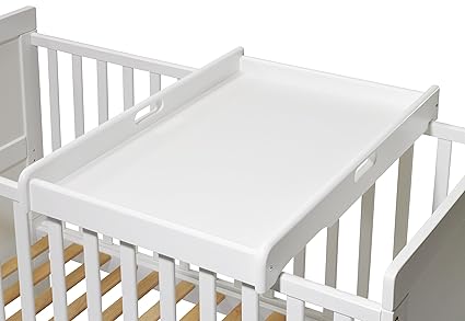 KOKO- Wickelbrett | Wickeltisch | EMIL | Wickelaufsatz für Betten 140x70 und 120x60 cm, weiss