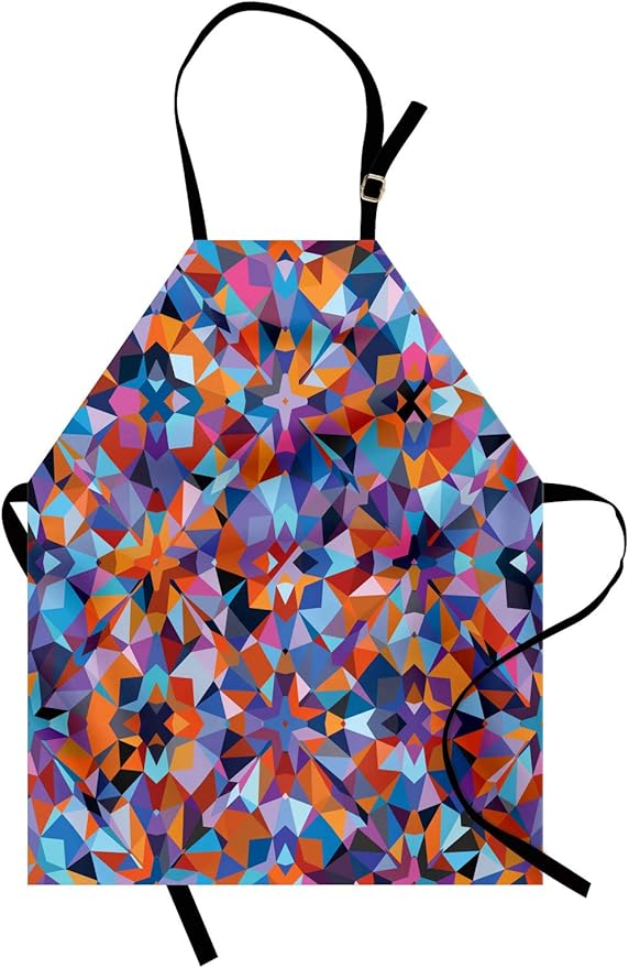 ABAKUHAUS 1970 Delantal de Cocina, Triángulo Angular geométrica, Los