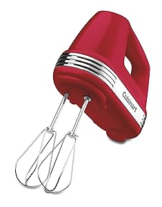 Cuisinart HM-70RSLT Power Advantage 7-Speed Hand Mixer, Red