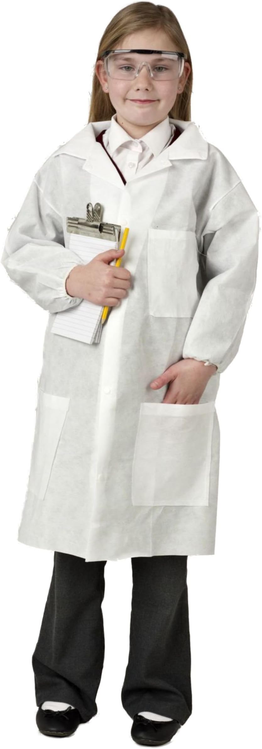 wetplay Kids White Antistatic Lab Coat Doctors Science Boys Girls Childrens Childs (4-5, 6-7, 8-9, 10-11 Years)