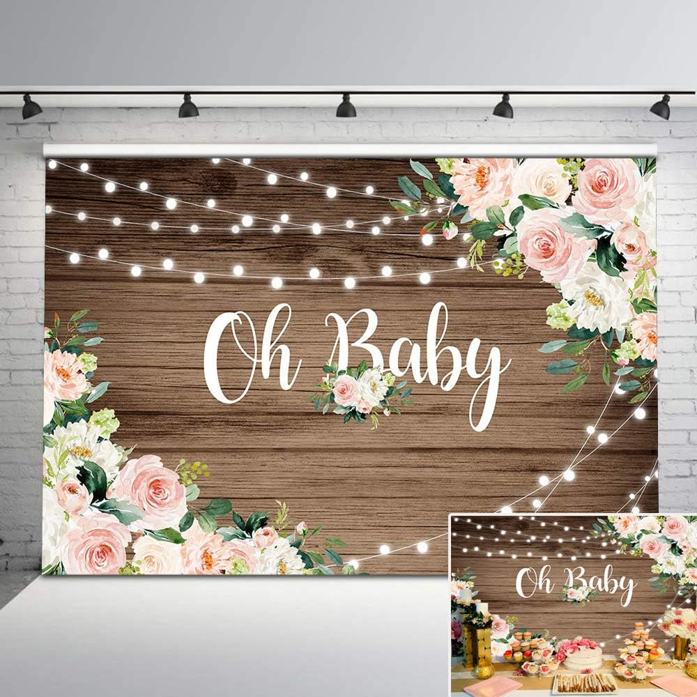 floral rustic baby shower