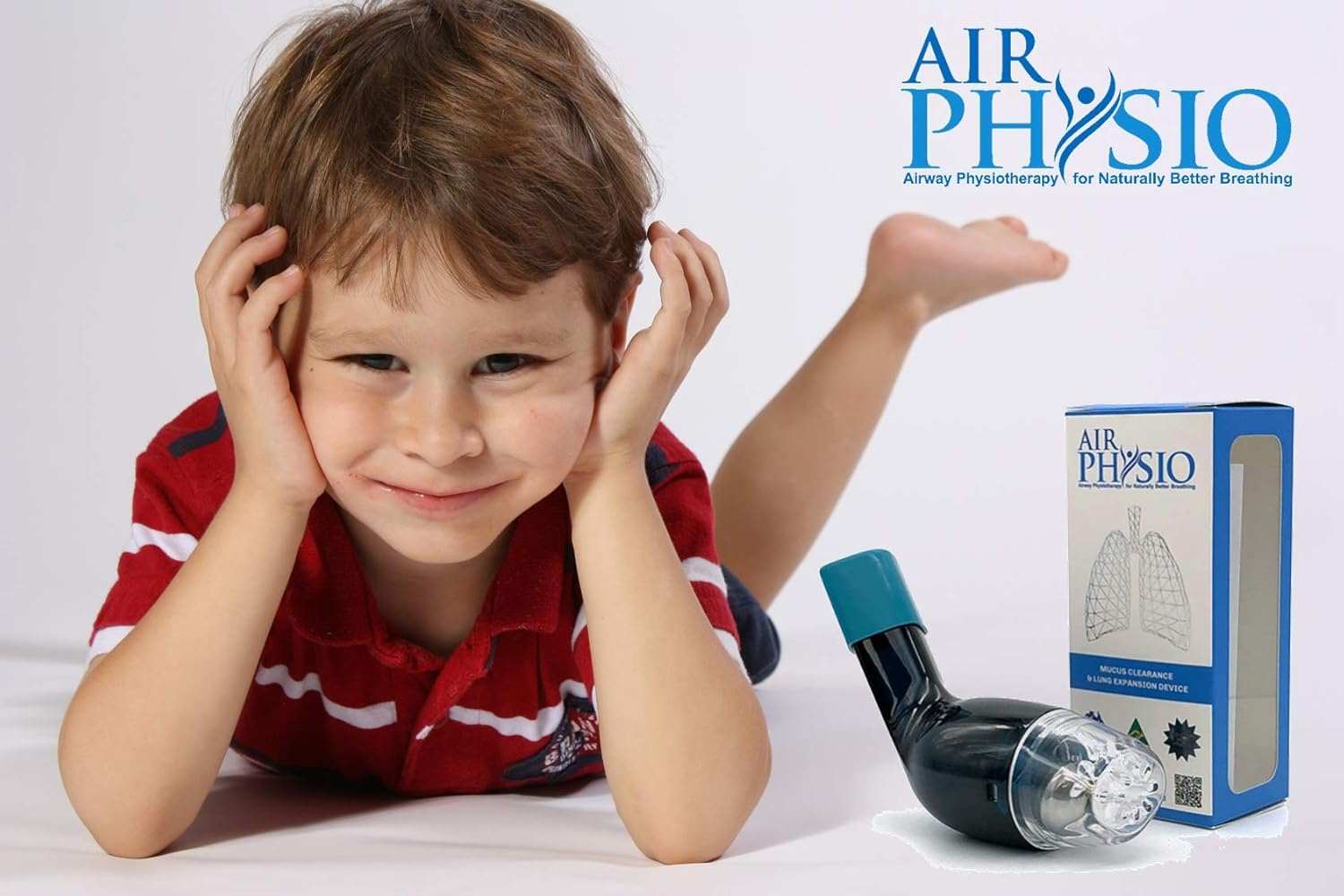 AirPhysio Natural Breathing Lung Expansion & Mucus Removal Device, Exerciser & Cleanse Therapy Aid Improves Sleep & Fitness, Treatment for COPD, Asthma, Bronchitis, Cystic Fibrosis,Pulmonary Relief: Health & Personal Care
